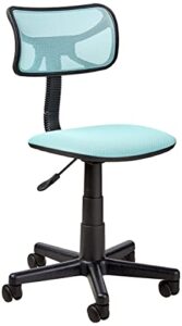 urban shop swivel mesh desk chair, blue 20.86d x 22w x 33.46h in