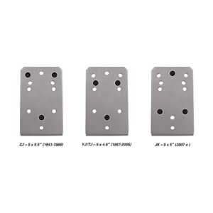 Extreme Max 5001.5793 Jeep Spare Tire Relocation Bracket - Fits CJ/JK/LJ/TJ/YJ Models