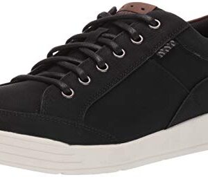 Nunn Bush Men's KORE City Walk Oxford Athletic Style Sneaker Lace Up Shoe Black, 12 W US