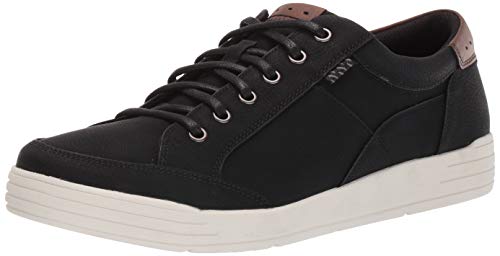 Nunn Bush Men's KORE City Walk Oxford Athletic Style Sneaker Lace Up Shoe Black, 12 W US