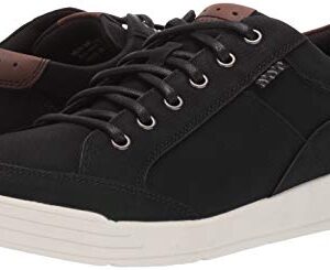 Nunn Bush Men's KORE City Walk Oxford Athletic Style Sneaker Lace Up Shoe Black, 12 W US