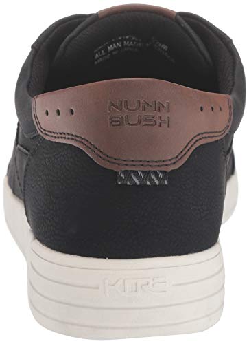 Nunn Bush Men's KORE City Walk Oxford Athletic Style Sneaker Lace Up Shoe Black, 12 W US