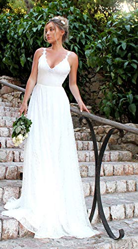 Bridesmaid Dress for Women Floral Lace Bandage Backless Formal Prom Wedding Ball Party Dress White