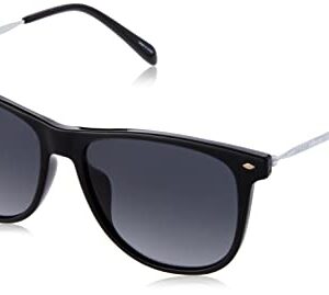 Fossil Women's Female Sunglass Style FOS 3090/G/S Rectangular, Black, 54mm, 16mm