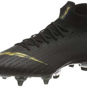 Nike Superfly 6 Elite SG-Pro AC Mens Football Boots AH7366 Soccer Cleats (UK 6.5 US 7.5 EU 40.5, Black Metallic Vivid Gold 077)