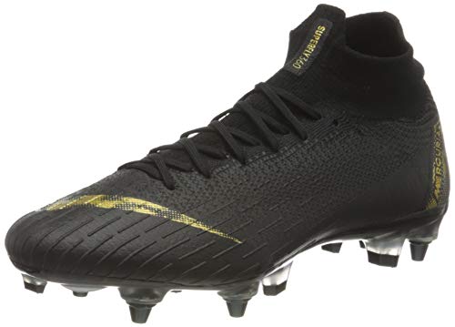 Nike Superfly 6 Elite SG-Pro AC Mens Football Boots AH7366 Soccer Cleats (UK 6.5 US 7.5 EU 40.5, Black Metallic Vivid Gold 077)