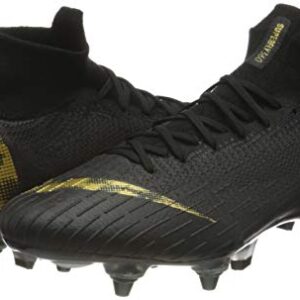 Nike Superfly 6 Elite SG-Pro AC Mens Football Boots AH7366 Soccer Cleats (UK 6.5 US 7.5 EU 40.5, Black Metallic Vivid Gold 077)