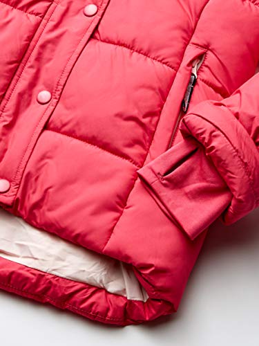 Amazon Essentials Girls' Heavyweight Hooded Puffer Jacket, Pink, Medium