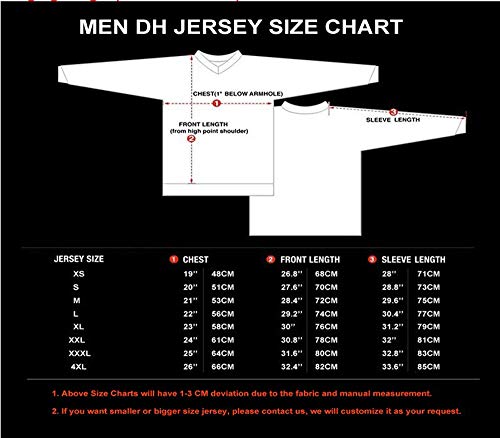 JPOJPO Men's Cycling Jersey MTB T Shirt Long Sleeve Mountain Bike Motorcycle Bicycle Clothes Anti-UV L Black