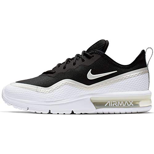 Nike Air Max Sequent 4.5 PRM Womens Running Trainers BQ8825 Sneakers Shoes (UK 3.5 US 6 EU 36.5, Black Platinum Tint White 001)