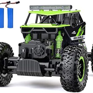 NQD Rc Car, Remote Control Monster Truck, 2.4Ghz 4wd Off Road Rock Crawler Vehicle, 1:16 All Terrain Rechargeable Electric Toy for Boys & Girls