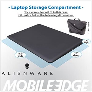 Mobile Edge Alienware Area-51m Laptop Messenger Bag - Fits laptops 15 Inches to 17.1 Inches - Tactical Messenger Bag for Men & Women with Padded Laptop & Tablet compartments - Heather Gray, AWA51MB17