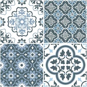 floorpops fp2951 myriad peel & stick floor tiles, blue
