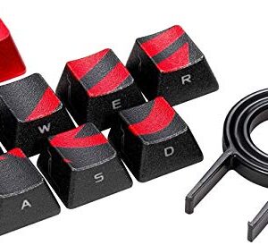 ASUS ROG Gaming Keycap Set - Textured Side-Lit Design for FPS & MOBA Gaming | Accurate Keypress with Strong Grip | Compatible with Cherry MX Switches | Includes Keycap-Puller Tool for Easy Installatio