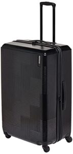 american tourister stratum xlt expandable hardside luggage with spinner wheels, jet black, carry-on 21-inch