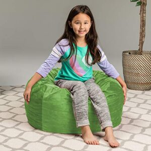 Sofa Sack - Plush, Ultra Soft Kids Bean Bag Chair - Memory Foam Bean Bag Chair with Microsuede Cover - Stuffed Foam Filled Furniture and Accessories for Kids Room - 2' Lime