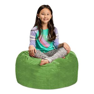 Sofa Sack - Plush, Ultra Soft Kids Bean Bag Chair - Memory Foam Bean Bag Chair with Microsuede Cover - Stuffed Foam Filled Furniture and Accessories for Kids Room - 2' Lime