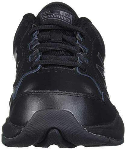 New Balance Men's 411 V1 Training Shoe, Black/Black, 8.5 Wide