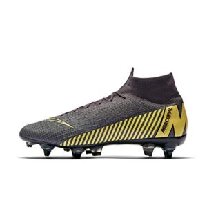 nike superfly 6 elite sg-pro ac mens football boots ah7366 soccer cleats (uk 6 us 7 eu 40, thunder grey black 070)
