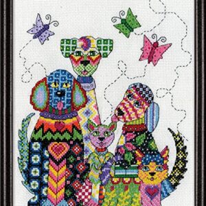 Design Works Crafts Patchwork Dogs Counted Cross Stitch Kit, Various