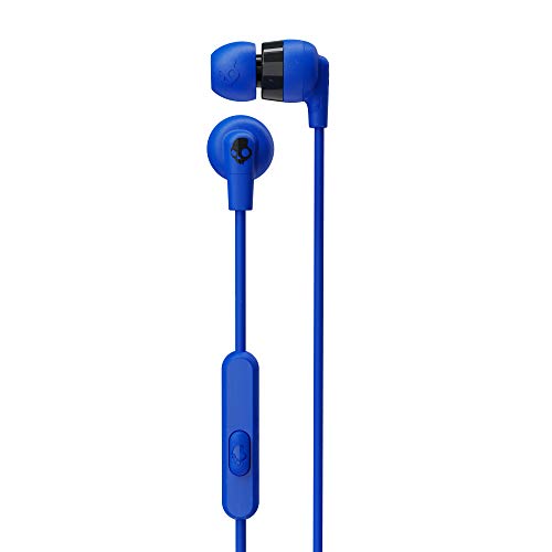 Skullcandy Ink'd+ In-Ear Wired Earbuds, Microphone, Works with Bluetooth Devices and Computers - Cobalt Blue (Discontinued by Manufacturer)