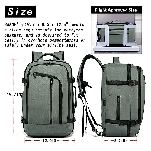 BANGE Travel Overnight Backpack,40-Liter FAA Flight Approved Weekender Bag Carry on Backpack…