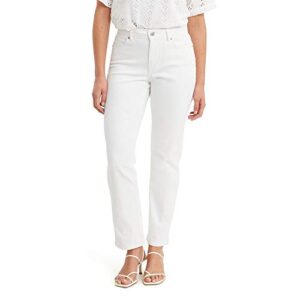 levi's women's classic straight jeans pants, -simply white, 31 (us 12) r