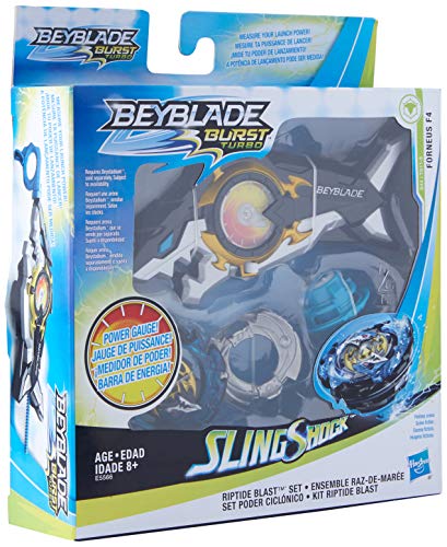 BEYBLADE Burst Turbo Slingshock Riptide Blast Set -- Right/Left-Spin Launcher with Right-Spin Battling Top, Age 8+