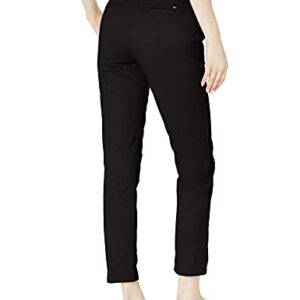 Tommy Hilfiger Hampton Chino Lightweight Pants for Women with Relaxed Fit, Black, 8