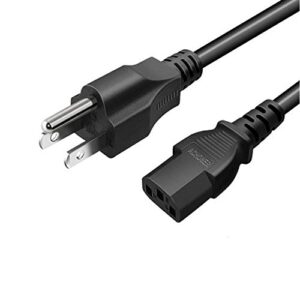 power cord replacement for sony playstation ps3 first generation(fat), xbox 360 1st generation(fat) - [ul listed] 6ft extension 3 prong 18 awg power cord cable