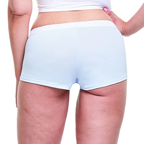 Hanes Women's Cool Comfort Sporty Microfiber Boyshort Underwear, 6 Pack-Assorted, 6