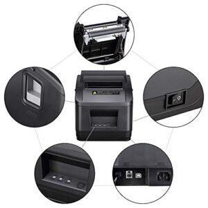 MUNBYN USB 80mm Receipt Printer, POS Printer with Auto Cutter ESC/POS Command for Windows（Only USB Connection）