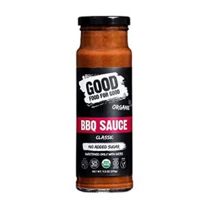 good food for good organic classic bbq sauce, 9.5 oz
