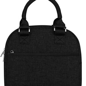 Simple Modern Lunch Bag for Women & Men | Reusable Insulated Lunch Tote Purse for Work | Cute Lunch Box Container for Adult, Travel, School | Very Mia Collection | 5 Liter | Midnight Black