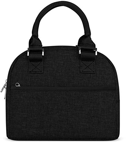 Simple Modern Lunch Bag for Women & Men | Reusable Insulated Lunch Tote Purse for Work | Cute Lunch Box Container for Adult, Travel, School | Very Mia Collection | 5 Liter | Midnight Black