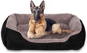 utotol dog beds for large dogs, washable large pet dog bed sofa firm breathable soft couch for jumbo large medium small puppies cats sleeping orthopedic dog bed, waterproof non-slip bottom