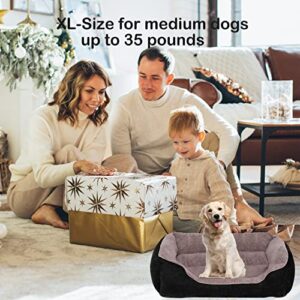 Utotol Dog Beds for Large Dogs, Washable Large Pet Dog Bed Sofa Firm Breathable Soft Couch for Jumbo Large Medium Small Puppies Cats Sleeping Orthopedic Dog Bed, Waterproof Non-Slip Bottom