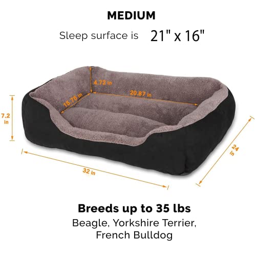 Utotol Dog Beds for Large Dogs, Washable Large Pet Dog Bed Sofa Firm Breathable Soft Couch for Jumbo Large Medium Small Puppies Cats Sleeping Orthopedic Dog Bed, Waterproof Non-Slip Bottom