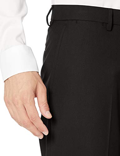 Amazon Essentials Men's Classic-Fit Wrinkle-Resistant Stretch Dress Pant, Black, 36W x 28L