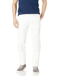 levi's men's 514 straight fit jeans, castilleja white-advanced stretch, 28w x 30l