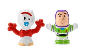little people buzz lightyear and forky toy story figure