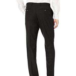 Amazon Essentials Men's Classic-Fit Wrinkle-Resistant Stretch Dress Pant, Black, 38W x 32L