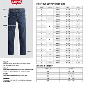 Levi's Men's Xx Standard Tapered Chino Pants (Also Available in Big & Tall), Mineral Black-Stretch, 34W x 32L