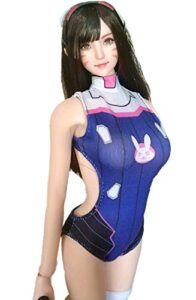 hiplay jiaoudoll 1/6 scale 12 inch female super flexible seamless figure body, european body type, skin tone selectable, minature collectible action figures (pink (ruddy skin tone))
