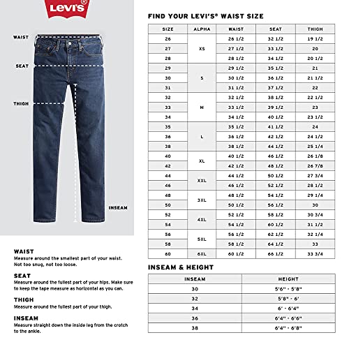 Levi's Men's Xx Standard Tapered Chino Pants (Also Available in Big & Tall), Mineral Black-Stretch, 36W x 32L