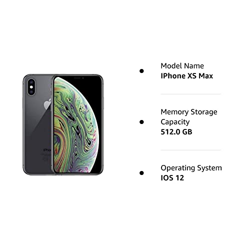 Apple iPhone XS Max, US Version, 512GB, Space Gray - T-Mobile (Renewed)