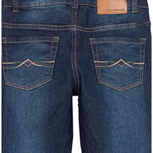 Lucky Brand Girls' Bootcut Fit Stretch Denim Jeans with Zipper Closure & Pockets, Barrier Wash, 14