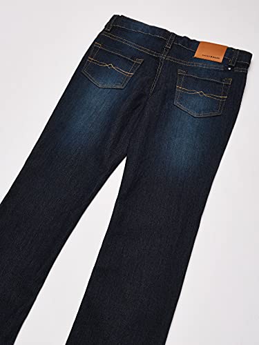 Lucky Brand Girls' Bootcut Fit Stretch Denim Jeans with Zipper Closure & Pockets, Barrier Wash, 14