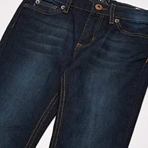 Lucky Brand Girls' Bootcut Fit Stretch Denim Jeans with Zipper Closure & Pockets, Barrier Wash, 14