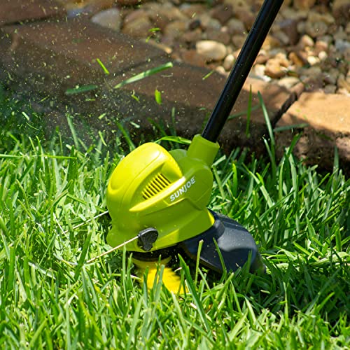 Sun Joe 24V-SB10-LTE 24-Volt IONMAX 10-in. Cordless SharperBlade Stringless Lawn Trimmer, Kit (w/2.0-Ah Battery + Quick Charger)